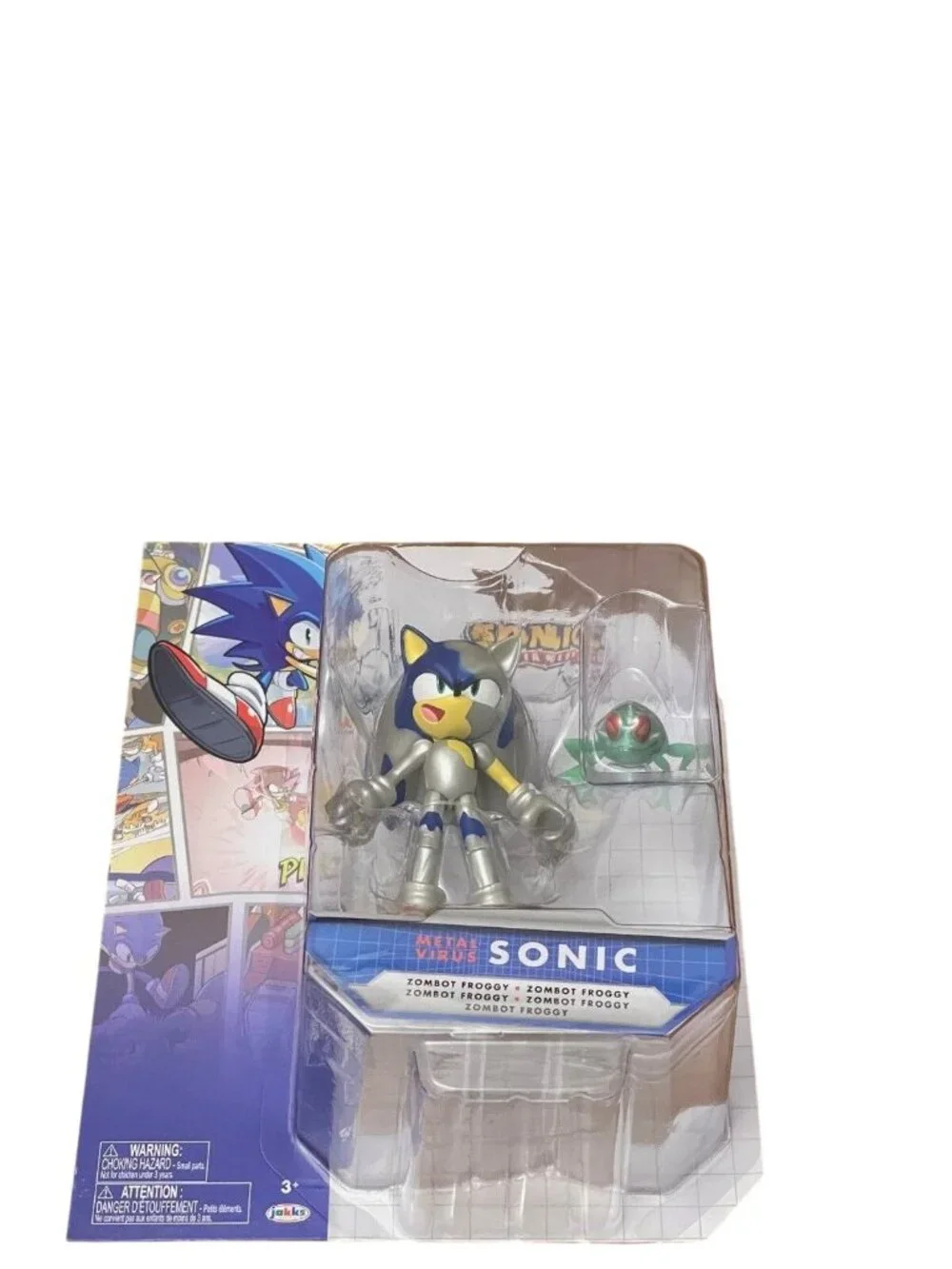 Sega 4 Inch Tall Action Figure Comic Metal Virus Sonic with 11 Points of Articul